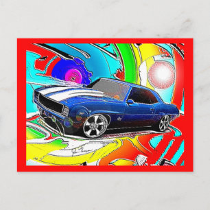 Postale Carte Camaro Post