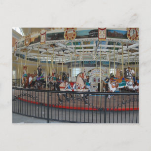 Postale Carte Carousel antique