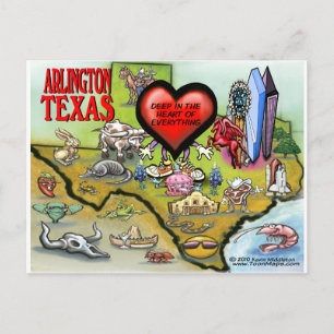 Postale Carte Carton Arlington Texas