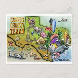 Postale Carte Carton de Corpus Christi Tx