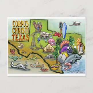 Postale Carte Carton de Corpus Christi Tx