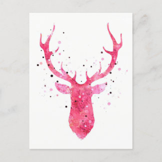 Postale carte Cerf