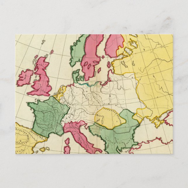 Postale Carte claire Europe (Devant)
