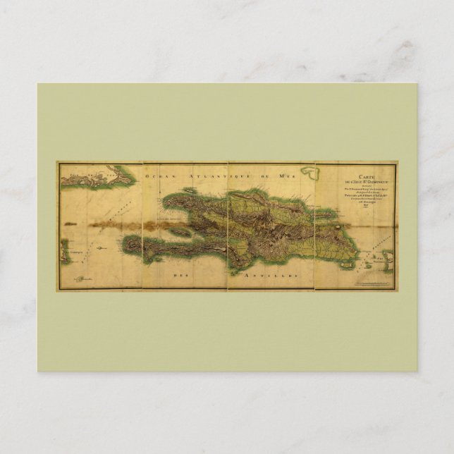 Postale Carte classique 1805 Antiquaire d'Hispaniola (Devant)