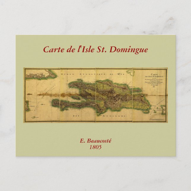 Postale Carte classique 1805 Antiquaire d'Hispaniola (Devant)