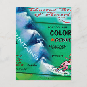 Postale Carte Colorado USA