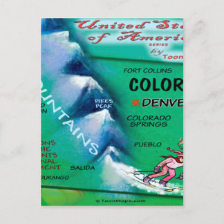Postale Carte Colorado USA