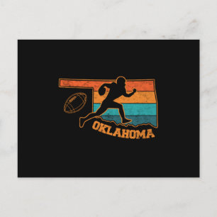 Postale Carte colorée de l'État de l'Oklahoma