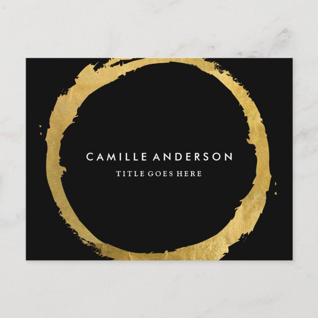 Postale Carte comp d'art moderne Gold et Black Maquillage (Devant)
