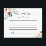 Postale Carte Contemporaine Eucalyptus Floral Mariage Cons<br><div class="desc">Cette carte de conseil mariage à fleurs d'eucalyptus contemporaine est parfaite pour un mariage moderne. Le design est composé de couleurs d'eau violet, rousse, bordée et bordeaux de délicieuses pivoines avec des feuilles d'eucalyptus verts, inspirant beauté artistique. Ces cartes sont parfaites pour un mariage, une douche nuptiale, un baby shower,...</div>