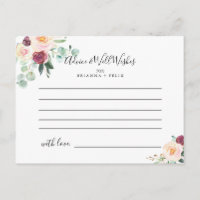 Carte Contemporaine Eucalyptus Floral Mariage Cons