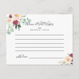 Postale Carte Contemporaine Eucalyptus Floral Mariage Cons