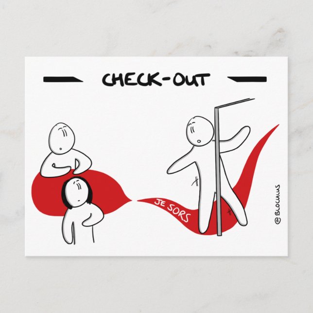 Postale Carte Core Protocol : Check-Out (Devant)