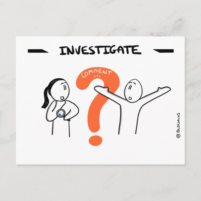 Postale Carte Core Protocol : Investigate (Devant)