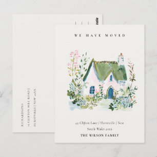 Postale Carte Cottage Vintage Floral Window Nous avons dém