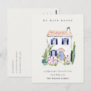 Postale Carte Cottage Vintage Floral Window Nous avons Dém