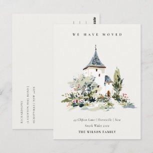 Postale Carte Cottage Vintage Floral Window Nous avons Dém