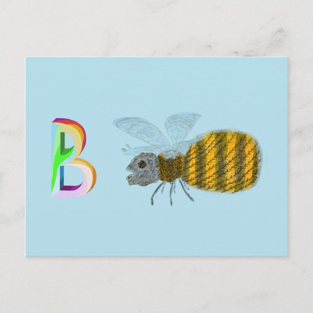Postale Carte d'abeilles (Devant)