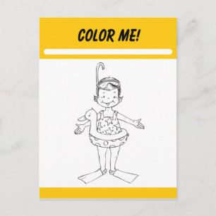 Postale Carte d'activité Color Me