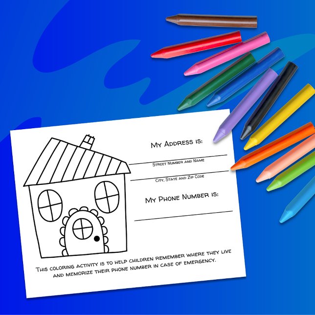 Postale Carte d'activité pour enfants pour apprendre les i (Créateur téléchargé)