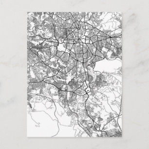 Postale Carte d'Addis-Abeba Éthiopie
