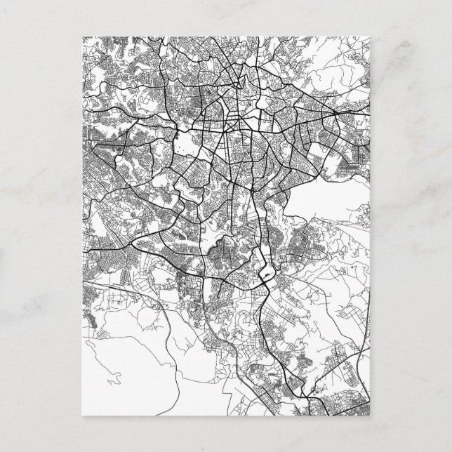Postale Carte d'Addis-Abeba Éthiopie (Devant)