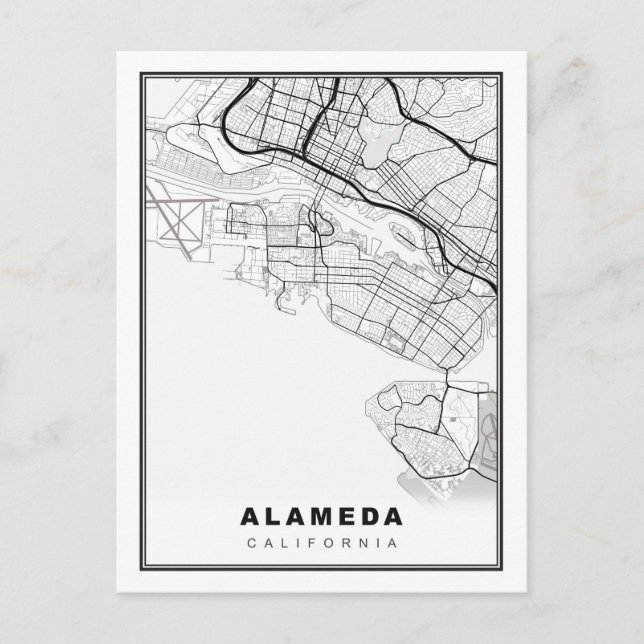 Postale Carte d'Alameda (Devant)