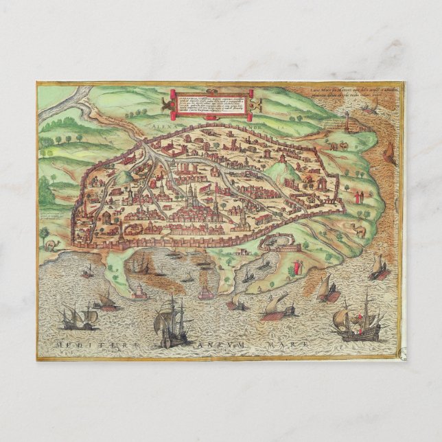Postale Carte d'Alexandrie (Devant)