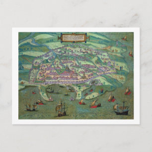 Postale Carte d'Alexandrie, de Civitates Orbis Terrarum