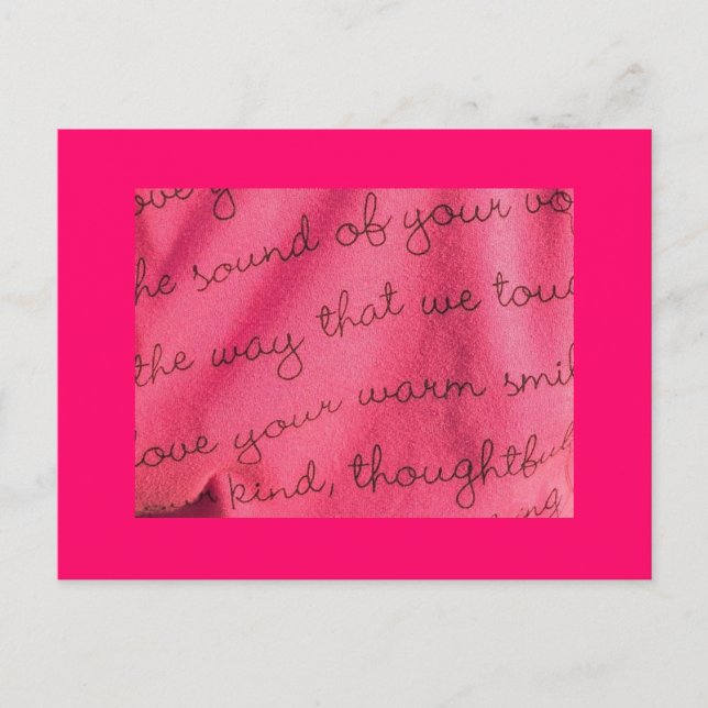 Postale Carte d'amour (Devant)