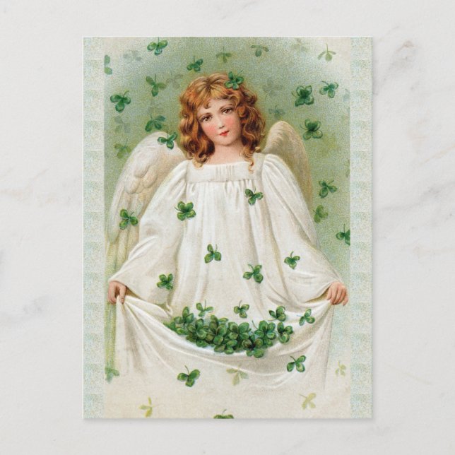 Postale Carte d'ange irlandais vintage (Devant)