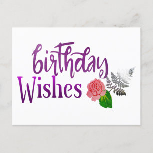 Postale Carte d'anniversaire