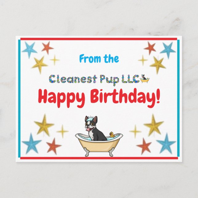 Postale Carte d'anniversaire (Devant)