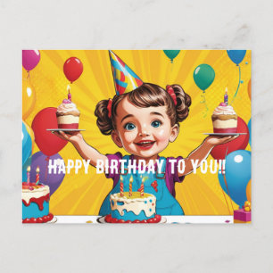 Postale Carte d'anniversaire