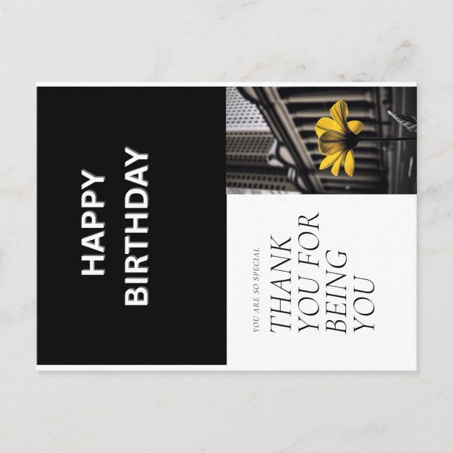 Postale Carte d'anniversaire (Devant)
