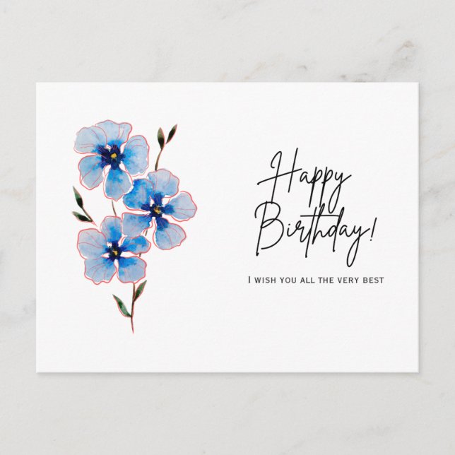 Postale Carte d'anniversaire (Devant)