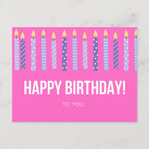 Postale Carte d'anniversaire