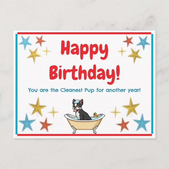 Postale Carte d'anniversaire (Devant)