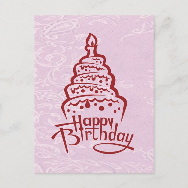 Postale Carte d'anniversaire (Devant)