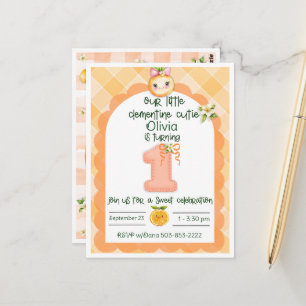Postale Carte d'anniversaire Clémentine Cutie pour un an