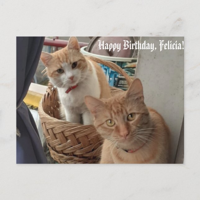 Postale carte d'anniversaire de bienvenue (Devant)