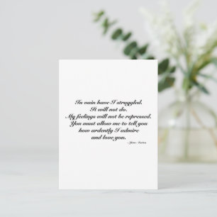 Postale Carte d'anniversaire de mariage, citation romantiq