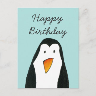 Postale Carte d'anniversaire de Penguin