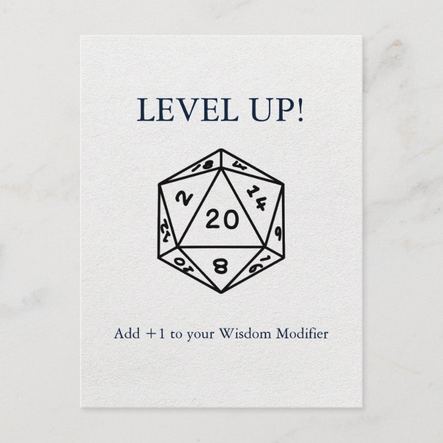 Postale Carte d'anniversaire Dungeons & Dragons (Devant)