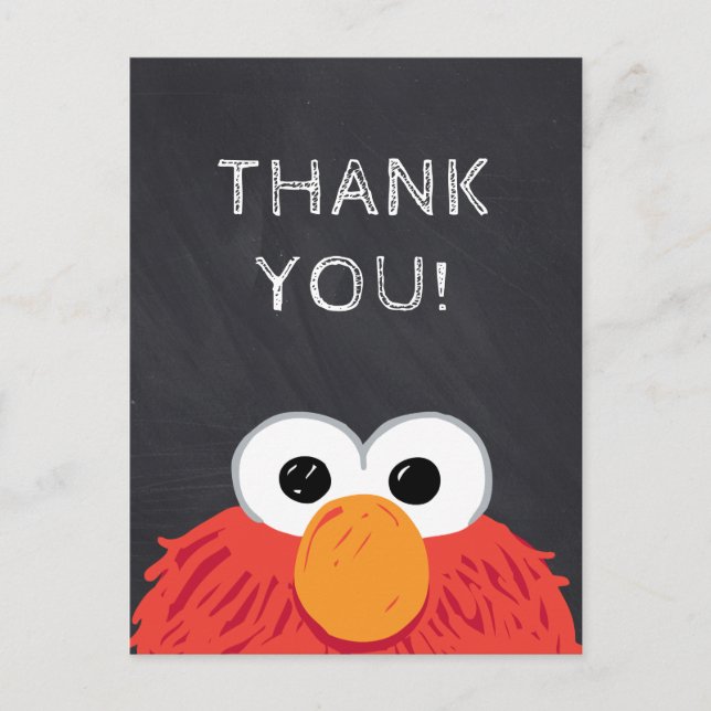 Postale Carte d'anniversaire Elmo de Sesame Street avec ta (Devant)