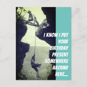 Postale Carte d'anniversaire en retard