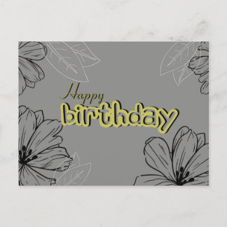 Postale Carte d'anniversaire esthétique joyeuse 