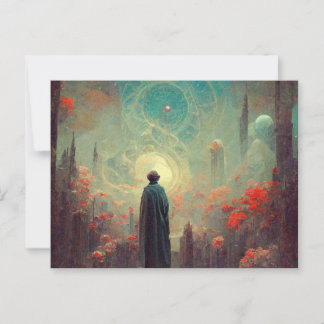 Postale Carte d'anniversaire fantastique beauté mystique