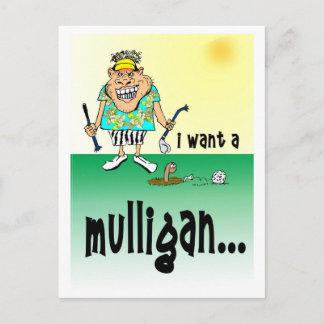 Postale Carte d'anniversaire humoristique de golf