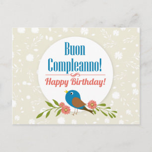Postale Carte d'anniversaire italienne